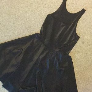 WET LOOK REVERSIBLE SKATER DRESS, Blackmilk, large